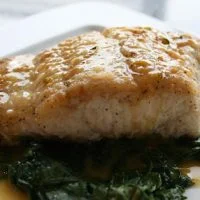 Halibut with Citrus Butter Sauce