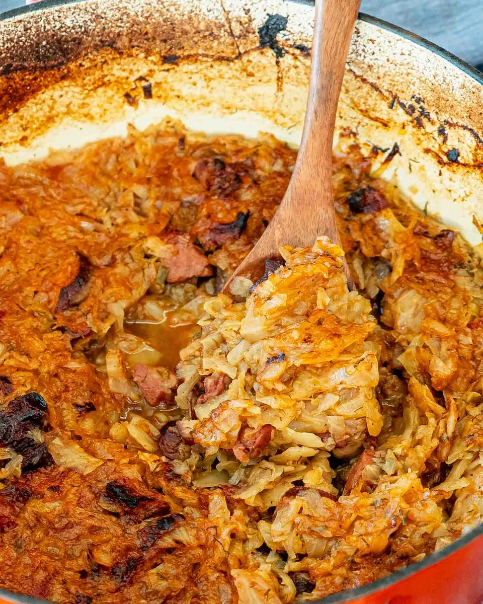 Mom's Braised Cabbage