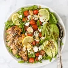Caprese Chicken Salad With Avocado