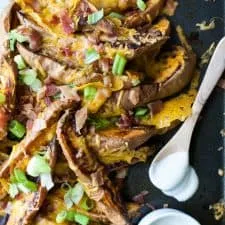 Patatas Dulces Asadas con Toppings