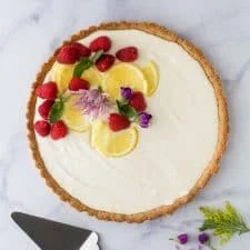 Creamy Lemon Tart with Almond Crust