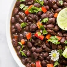 Frijoles Negros en Instant Pot