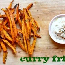 Baked Curry Sweet Potato Fries