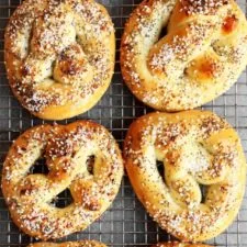 Sourdough Everything Pretzels