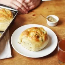 Baking Bootcamp: Gruyere and Green Olive Rolls