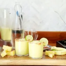 Frozen Pineapple Jalapeno Margaritas