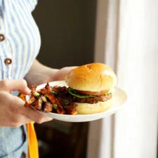Hamburguesas de alubias rojas y arroz
