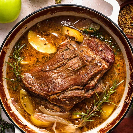 Paletilla de Cerdo Estofada a la Sidra de Manzana