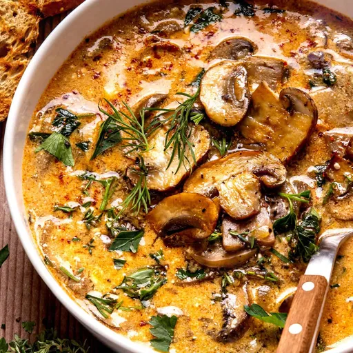 Creamy Hungarian Mushroom Soup