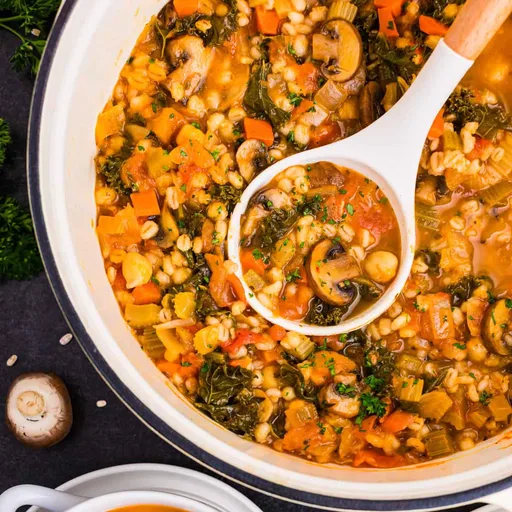 Vegetable Barley Soup (Vegan & Protein-Rich)