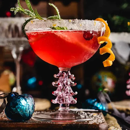 Christmas Cranberry Mimosa