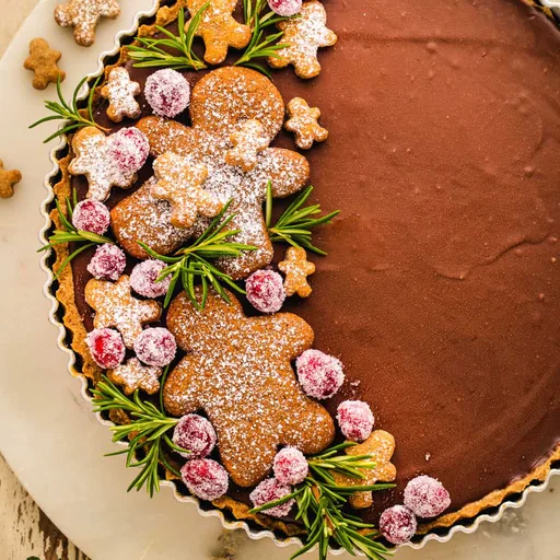 Tarta de chocolate con galleta de jengibre