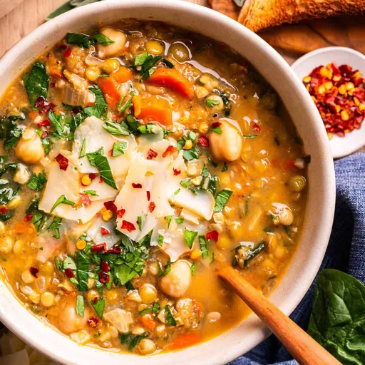 Sopa de lentejas fácil (alta en proteínas)