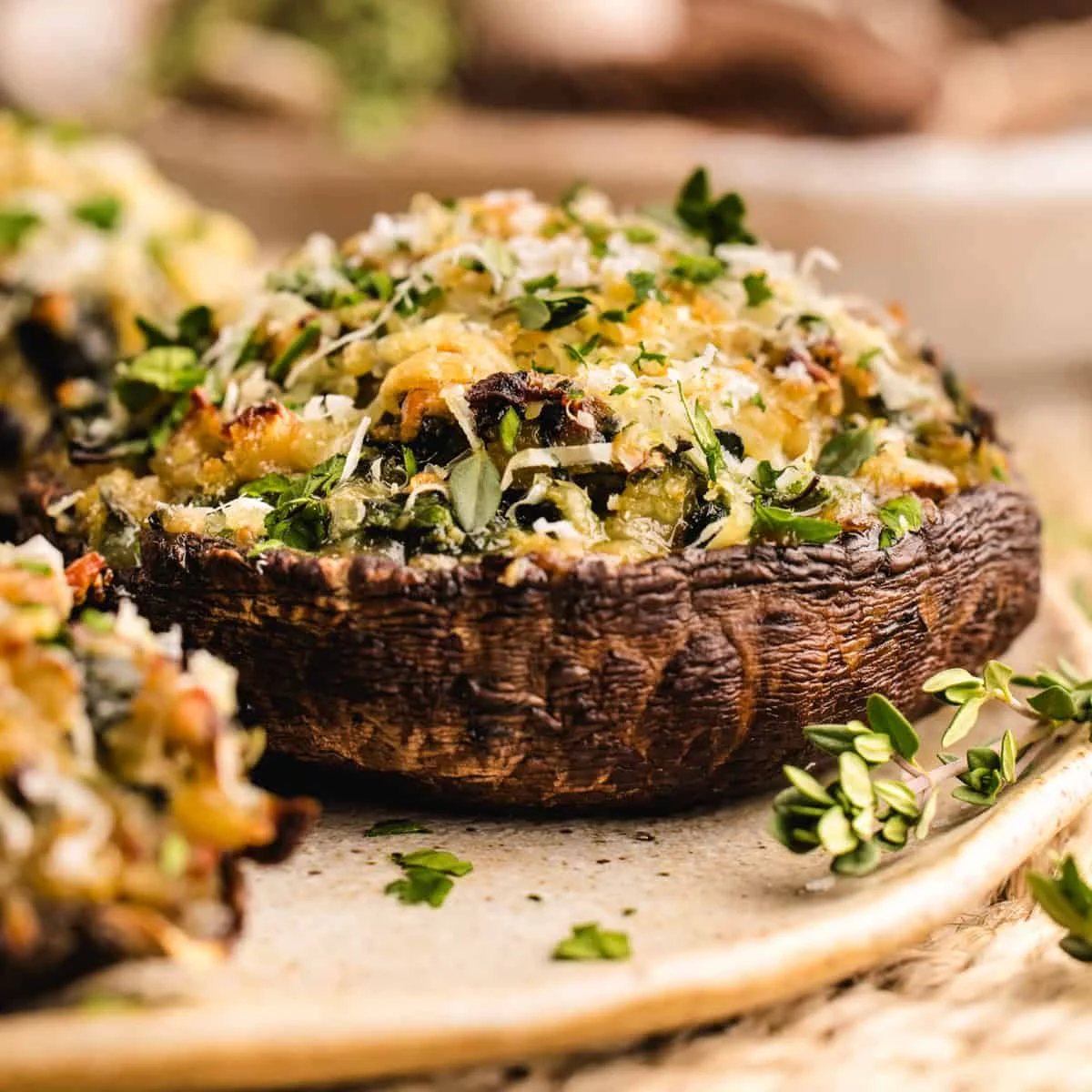 Portobello Stuffed Mushrooms