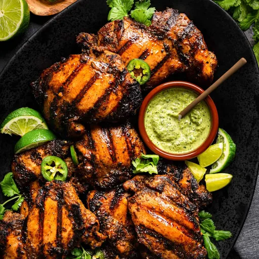 Pollo peruano con ají verde (Salsa verde)