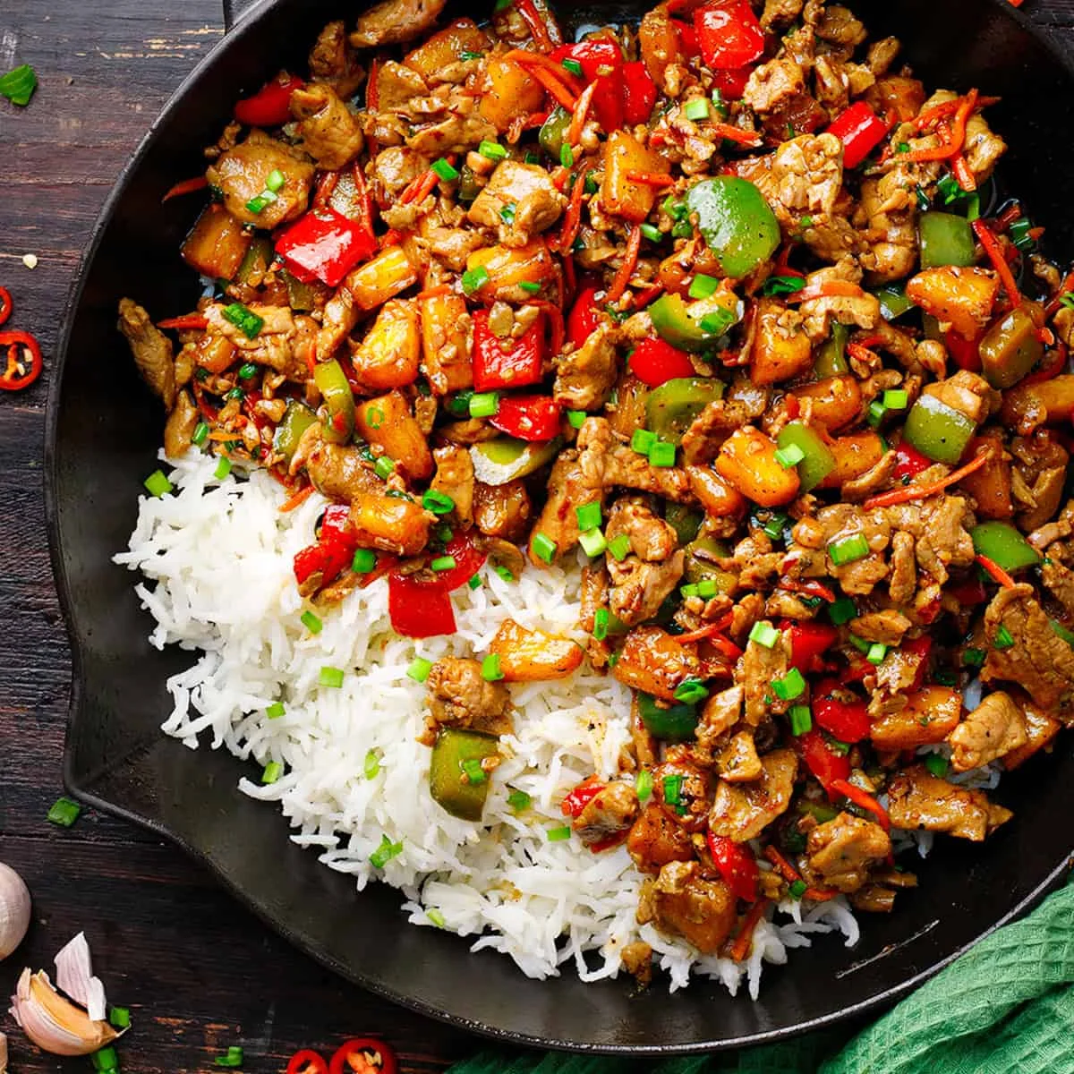 Pineapple Pork (Easy Sweet and Savory Skillet Dinner)