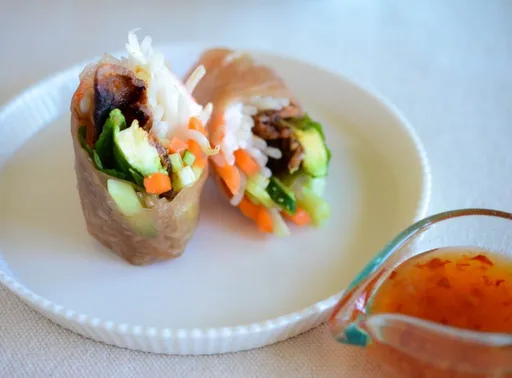 Rollitos de primavera de cerdo bulgogi