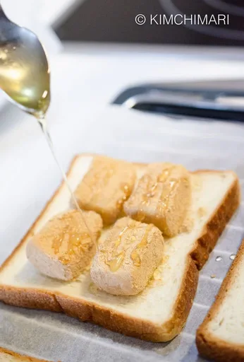 Injeolmi Toast - Korean Honey Rice Cake Toast Sandwich