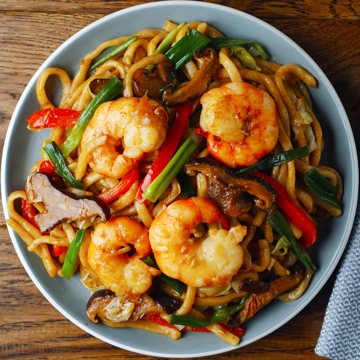 Shanghai Noodles with Prawns