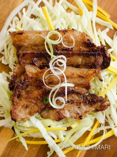 Panceta de cerdo al miso a la plancha