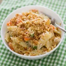 Pasta vegana verdure con salsa cremosa de coliflor