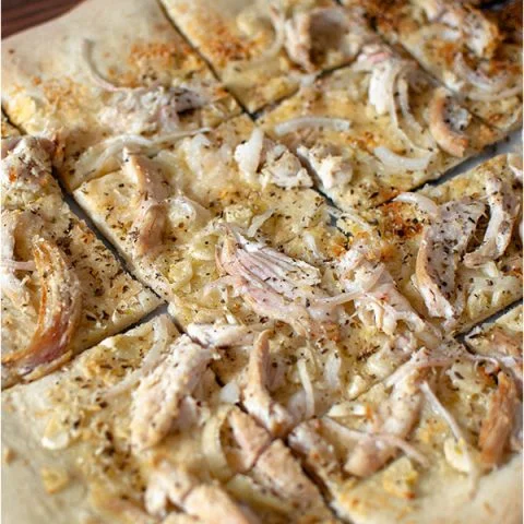 White Chicken Pizza