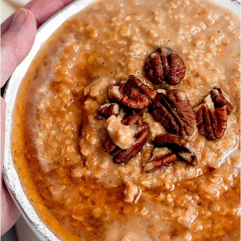 Avena con especias de calabaza