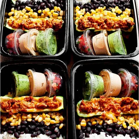 Zucchini Boats Meal Prep