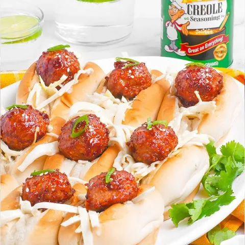 Cajun BBQ Meatball Sliders