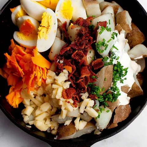 Ensalada de patata asada completa