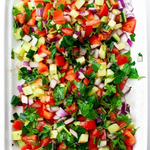 Ensalada de tomate y pepino