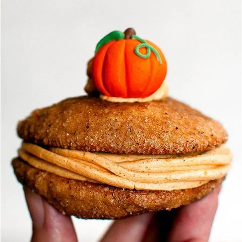 Pumpkin Whoopie Pies with Pumpkin Buttercream