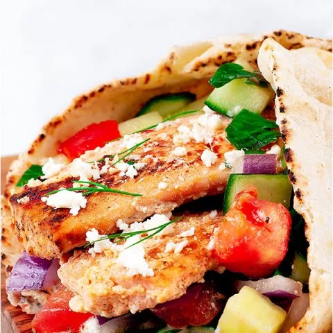 Salmon Gyro Sandwich Recipe