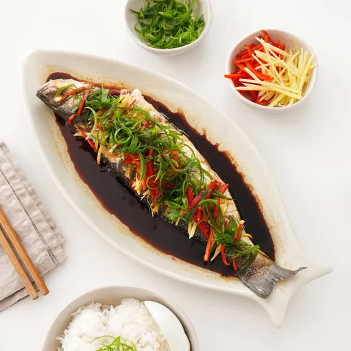 Pescado al vapor estilo chino fácil