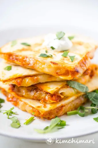 Quesadillas de kimchi