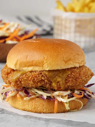 Hamburguesa de pollo al curry Katsu