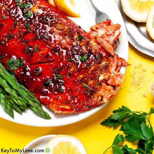 Receta de salmón con azúcar moreno y salsa de soja