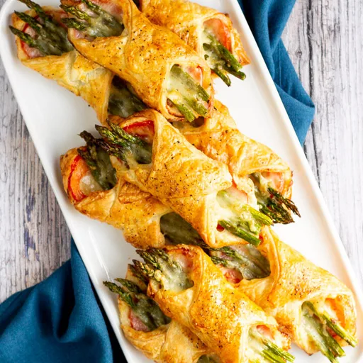 Receta de Paquetitos de Espárragos en Hojaldre
