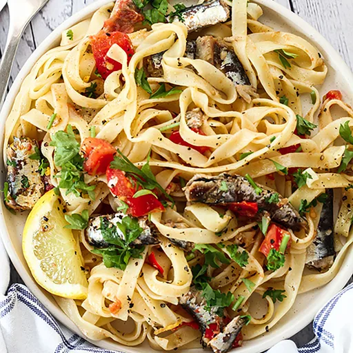 Spanish Sardines Pasta