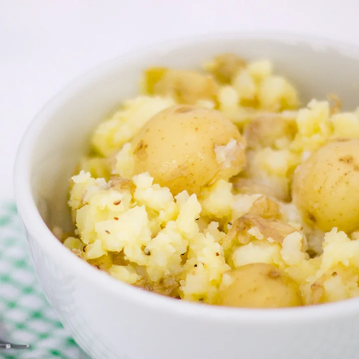 Easy Crushed New Potatoes