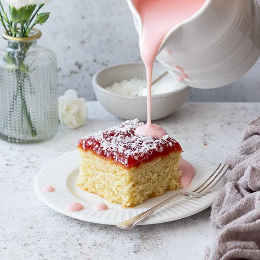 Coconut Jam Cake Recipe