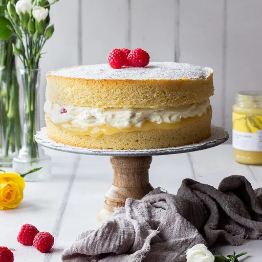 Receta de Pastel de Limón y Frambuesa
