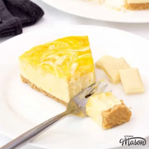 Receta de tarta de queso sin horno de mango y chocolate blanco