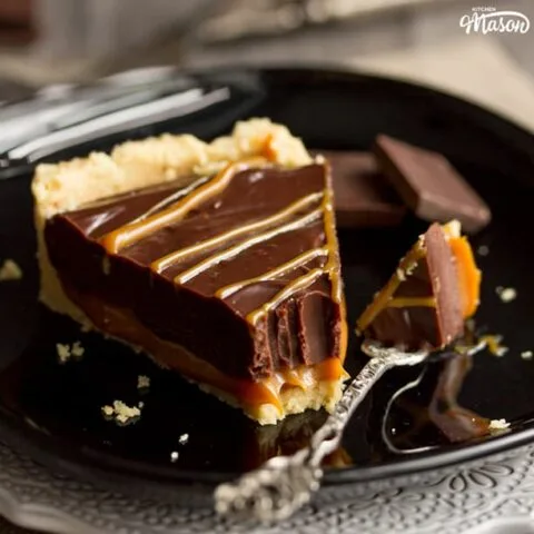 Tarta de chocolate y caramelo sin horno fácil
