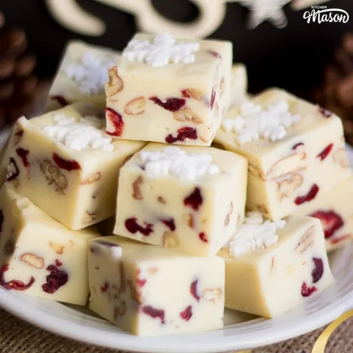 White Chocolate Pistachio Fudge