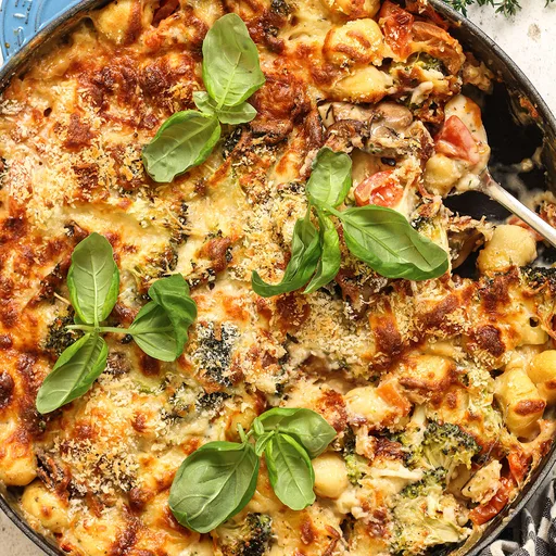 Cheesy Vegetarian Baked Gnocchi