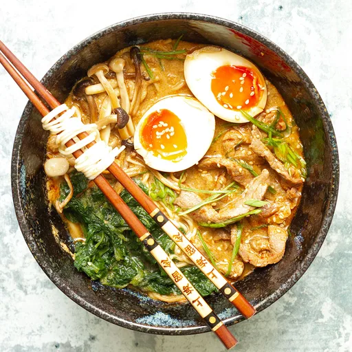 Spicy Beef Ramen Noodle Soup