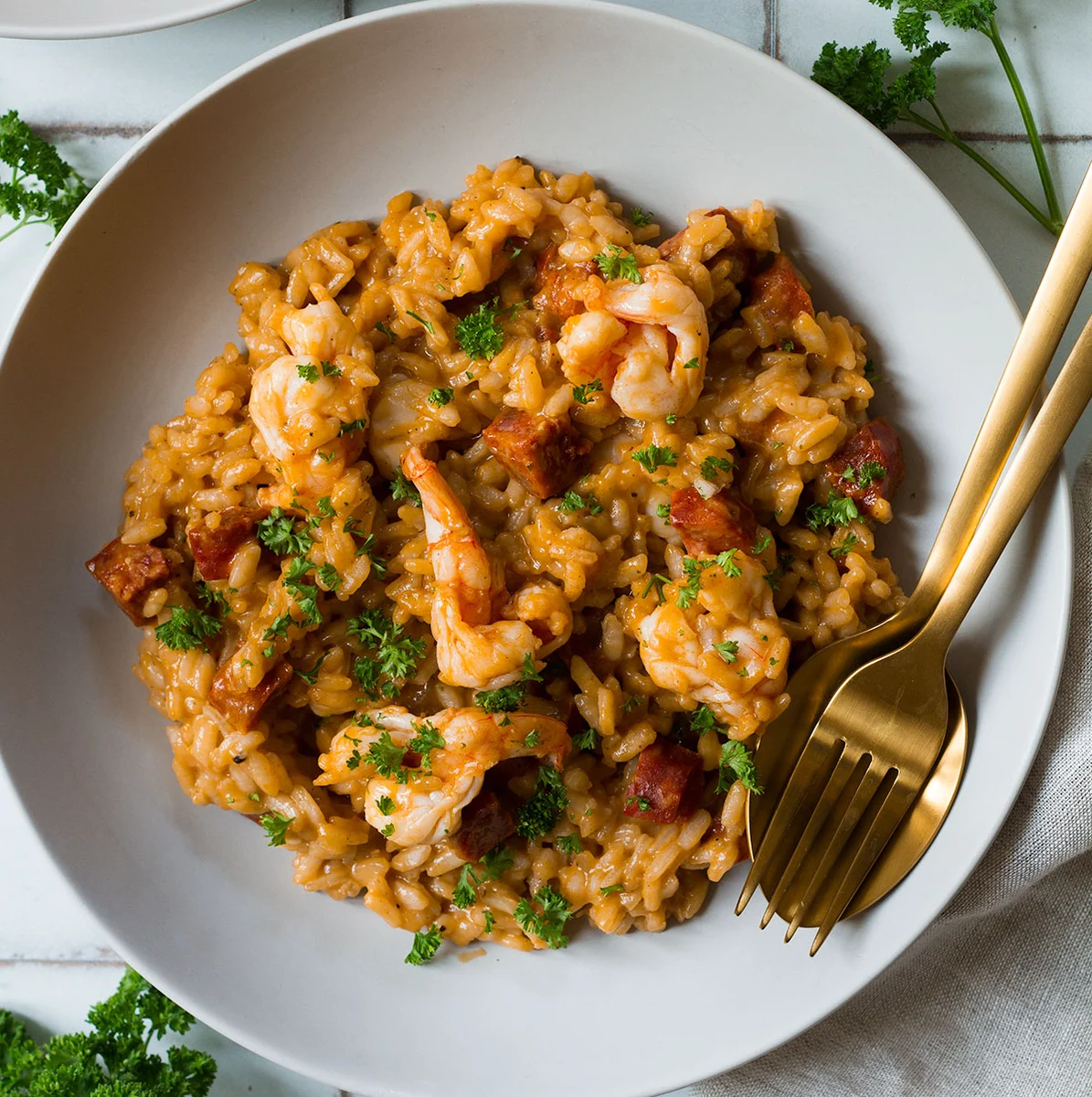 Chorizo and Prawn Risotto
