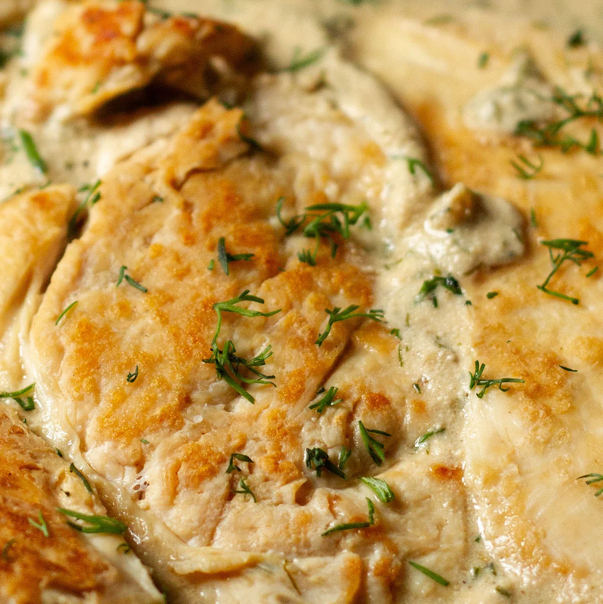 Crème Fraîche Sauce for Chicken with Mustard and Dill