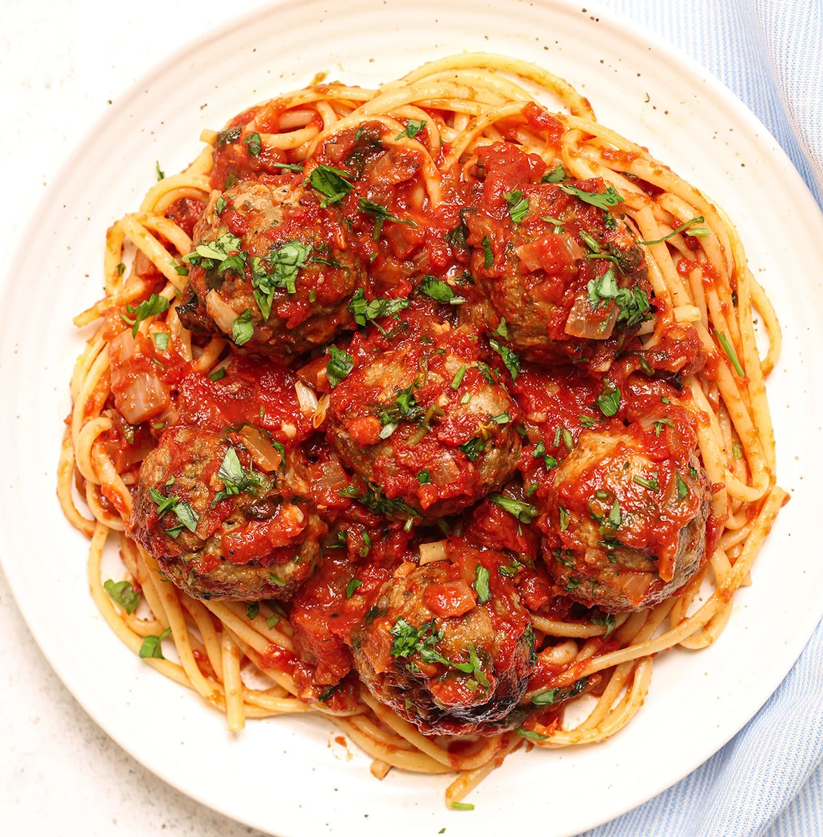 Traditional Homemade Italian Meatballs With Milk Soaked Bread